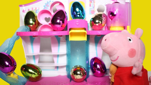 'Peppa Pig Shops for Shopkins Season 3 Fashion Boutique Playset with Exclusives Surprise Eggs Opening'