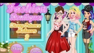 'Baby Games For Kids - Fashion Boutique Disney Princess Makeover 2'