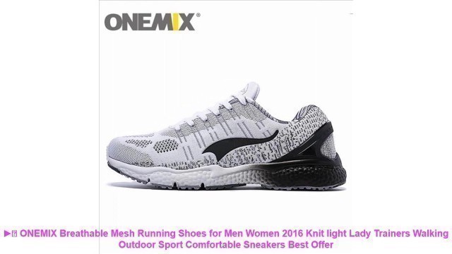 '▶️ ONEMIX Breathable Mesh Running Shoes for Men Women 2016 Knit light'