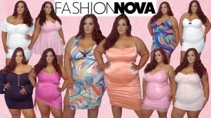 '*HUGE* Plus-Size Party Dresses (SIZE 3X) FASHION NOVA Try on Haul'