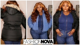 'FASHION NOVA CURVE   JACKET TRY ON HAUL  |  PLUS SIZE JACKET TRY ON HAUL'