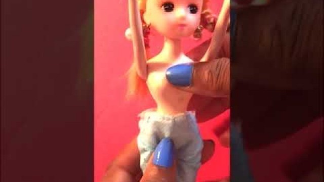 'DIY BARBIE DOLL CLOTHES WITH MASK #SHORTS #SHORT//How to make a dress and pants for barbie with mask'