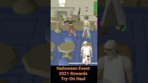 'OSRS Halloween Event 2021 Rewards Try-on Haul (Fashionscape) - Holiday Event #runescape #spooky'
