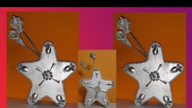 'DIY Unique STAR Mirror Vase Using Cardboard | Home Decorating Idea | Wow DIY Crafts Inspirations
