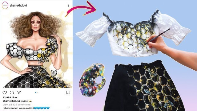 'I turned Fashion Illustration of Viral Instagram Artist into a REAL CLOTHES'