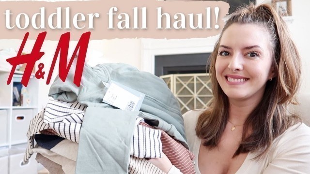 'H&M FALL CLOTHING HAUL FOR TODDLERS | the cutest stuff for boys and girls! 