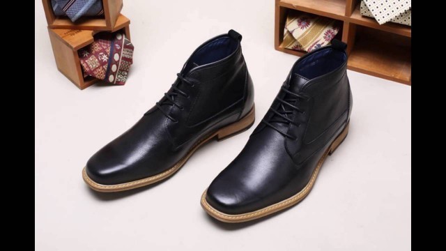 'Fashion Men Elevator Boots| Height Increasing Men Dress Boots| Men Shoes Fashion'