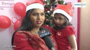 'Sailaja | Arnitha Fashion design Christmas Carnival 2016 | hybiz'