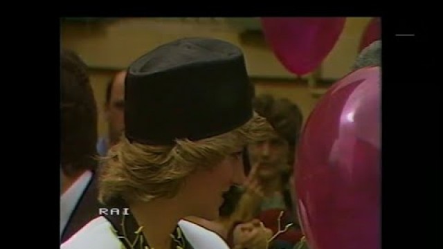 'Princess Diana rare video tour Italy 1985 fashion in tour'