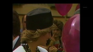 'Princess Diana rare video tour Italy 1985 fashion in tour'