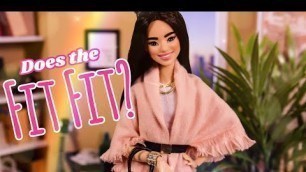 'Can Rainbow High Dolls Fit Barbie Jurassic World Fashion Packs? PLUS DIY No Sew Blanket Scarf Top'