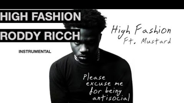 'High Fashion - Roddy Ricch INSTRUMENTAL'