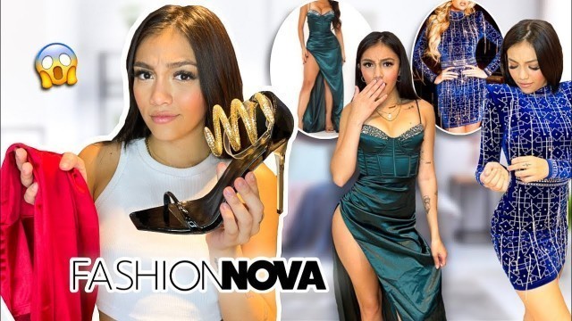 'PROVANDO VESTIDOS DE FESTA DA FASHION NOVA'