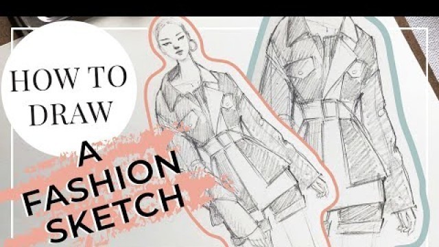 'How To Draw A Fashion Sketch 2021 | Fashion Illustration Process'