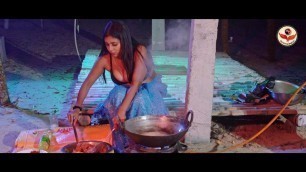 'High Fashion Saree Shoot Concept KADAI CHICKEN PREPARATION By Model Roohi'