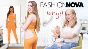 'my mom judges the worst rated fashionnova pieces *spoiler she hates them all*'