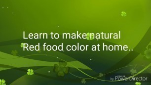 'How to make natural food color at home/ घर पर कैसे बनाये फुड कलर'